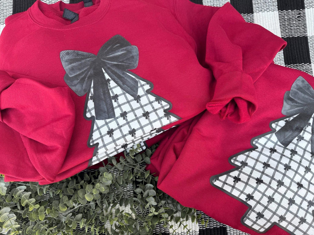 Black bow Christmas sweatshirt